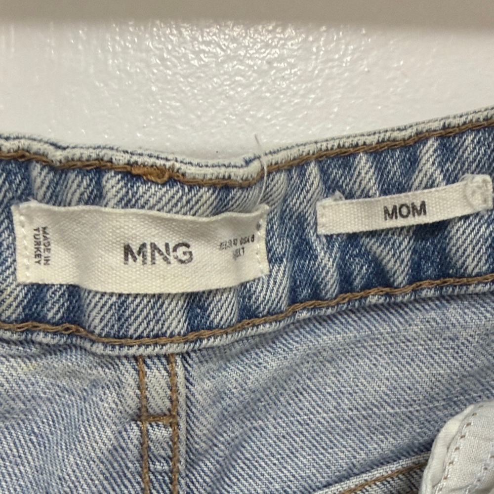 MANGO Light Wash 'MOM' Jeans